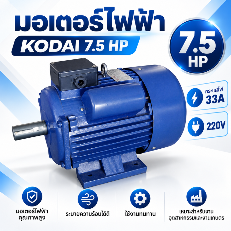 มอเตอร์ไฟฟ้า KODAI 7.5 HP